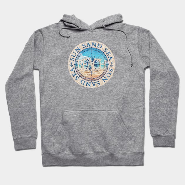 Sun Sand Sea Beach Hoodie by jcombs